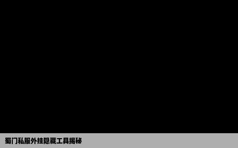 蜀门私服外挂隐藏工具揭秘